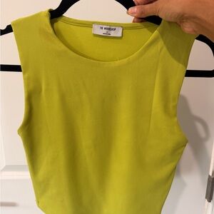 Workshop Republic Clothing Vibrant Green Crop Top